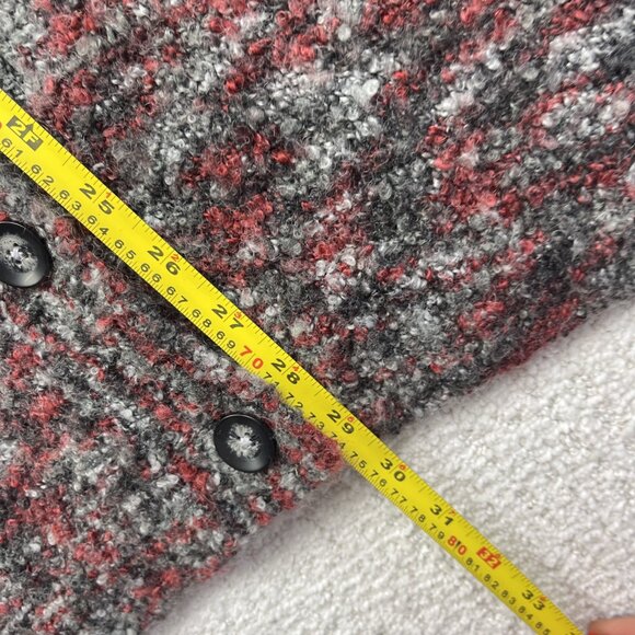 Woolrich Button Up Sweater Black / Red Women Size 2XL Wool Blend 9641 Cozy Knit - Picture 7 of 12